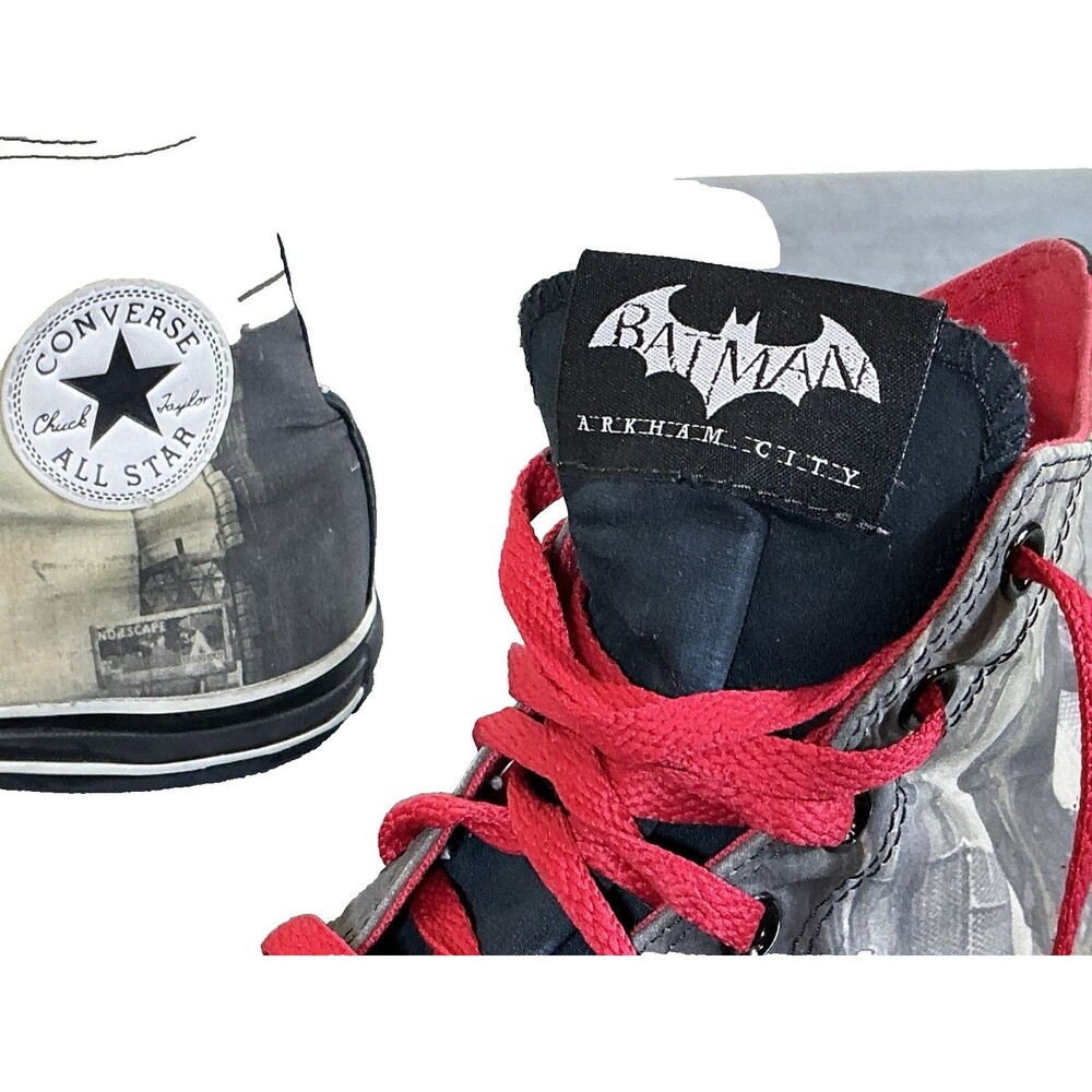 Batman Arkham City Joker Converse All Star Shoes 10 M Men's All Star Sneaker - Picture 5 of 14
